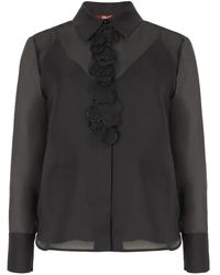 Max Mara - Ruffled-Collar Blouse - Lyst