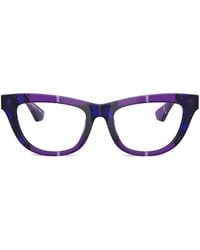 Burberry - Gafas a cuadros con montura cat eye - Lyst