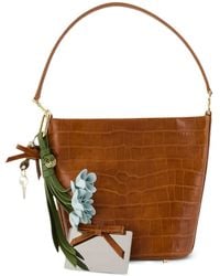Self-Portrait - Borsa A Secchiello Con Effetto Coccodrillo - Lyst