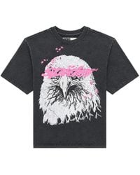Sp5der - Screaming Eagle Graphic-Print T-Shirt - Lyst