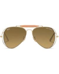 Dolce & Gabbana - X Ray-Ban Pilot-Frame Sunglasses - Lyst