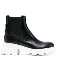 Alexander McQueen - Rave Leather Chelsea Boot - Lyst