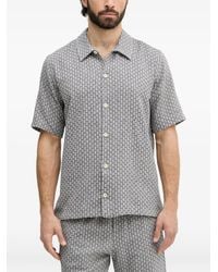 Mos Mosh - Mmgbanks Geometric-Print Short-Sleeve Shirt - Lyst