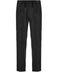 Herno - Pantalon Droit À Lien De Resserrage - Lyst