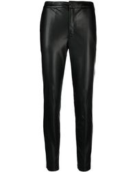 Twin Set - Pantaloni slim con placca logo - Lyst