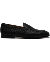 Doucal's - Interwoven-design Leather Loafers - Lyst