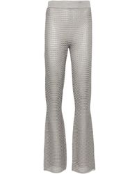 Remain - Metallic Striped Flared Trousers - Lyst