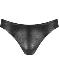 Maison Close - Metallic-Effect Bikini Bottoms - Lyst