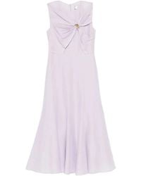 Roland Mouret - Knot-detailing Midi Dress - Lyst