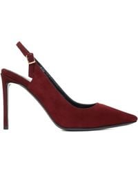 Ginissima - 100Mm Lavinia Suede Slingbacks Pumps - Lyst