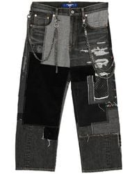 Junya Watanabe - Vaqueros Con Diseño Patchwork - Lyst