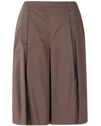 MEIMEIJ - Bermudas Anchas Con Pinzas - Lyst