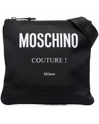 Moschino - Logo-print Panelled Messenger Bag - Lyst