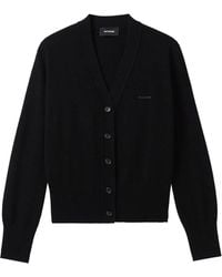 we11done - Cardigan Con Scollo A V - Lyst