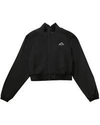 Alexander Wang - Cropped zip-up jacket - Lyst