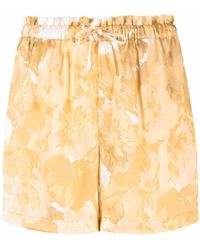 Gold Hawk - Floral-print Silk Shorts - Lyst