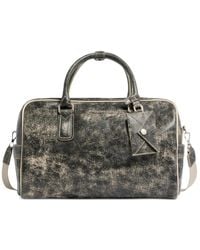 DSquared² - D2 Cracked-Leather Duffle Bag - Lyst
