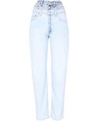 1/OFF - Buttoned Denim Jeans - Lyst
