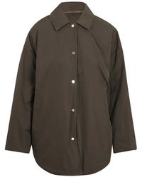 Max Mara - Logo-Embroidered Button-Up Jacket - Lyst
