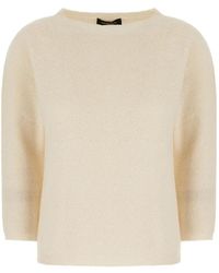 Fabiana Filippi - Boat-Neck Three-Quarter-Sleeve Sweater - Lyst