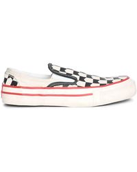 Rhude - Checked Slip-on Sneakers - Lyst