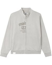 Izzue - Logo-Print Zip-Up Sweatshirt - Lyst