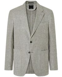 ZEGNA - Crossover Herringbone Jacket - Lyst