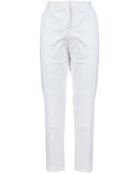 Pinko - Straight-Leg Cropped Trousers - Lyst