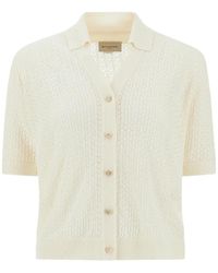 Paul & Shark - Short-Sleeve Knit Cardigan - Lyst