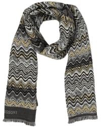 Missoni - Zigzag-Pattern Wool Scarf - Lyst
