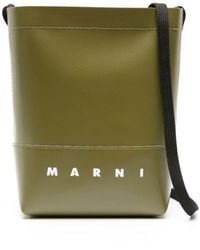 Marni - Museu Mini-Tasche mit Logo-Print - Lyst