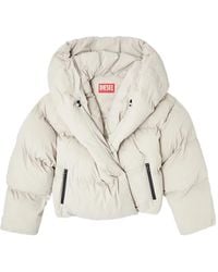DIESEL - W-Iley-T1 Hooded Down Jacket - Lyst
