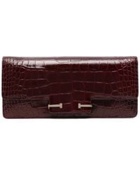 Tom Ford - Lost Cherry Crocodile-Effect Clutch Bag - Lyst
