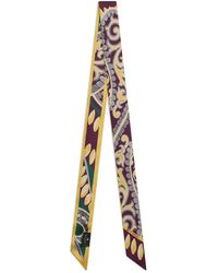 Etro - ペイズリー フローラル シルクスカーフ - Lyst