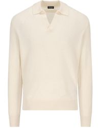 ZEGNA - Langärmeliges Poloshirt - Lyst