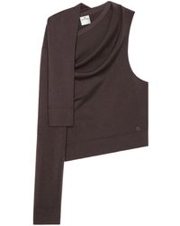 Courreges - Off-Shoulder Light-Knit Top - Lyst