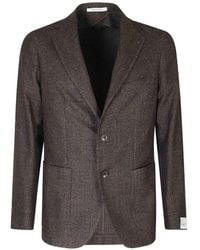 Tagliatore - Bouclé-Texture Single-Breasted Jacket - Lyst
