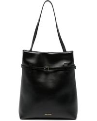 MANU Atelier - Buckle-Detail Leather Tote Bag - Lyst