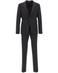 Emporio Armani - Peak-Lapels Single-Breasted Suit - Lyst