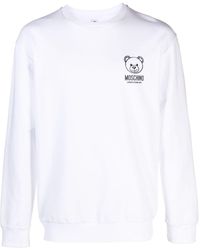 Moschino - Sweatshirt mit Teddy-Applikation - Lyst