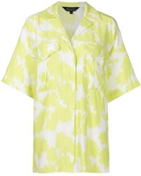 Armani Exchange - Abstract-print Short-sleeve Shirt - Lyst