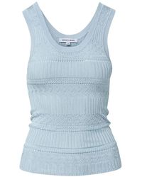 Veronica Beard - Sandra Pointelle-Knit Tank Top - Lyst