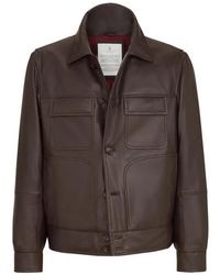 Brunello Cucinelli - Veste En Cuir Nappa À Doublure Thermore - Lyst