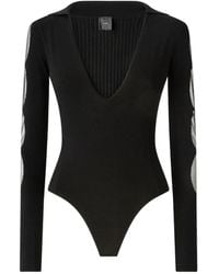 Pinko - Body Con Detalles Translúcidos - Lyst