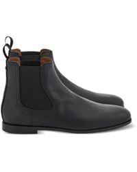 Ferragamo - Grained Leather Ankle Boots - Lyst