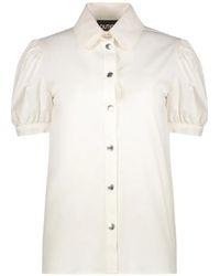 Moschino - Puff-Sleeve Button-Up Shirt - Lyst