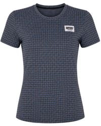Saysky - Camiseta Combat Con Motivo De Pied De Poule - Lyst