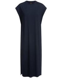 BOSS - Side-Slit Midi Dress - Lyst