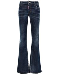 DSquared² - Halbhohe Bootcut-Jeans - Lyst