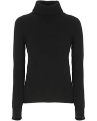 Vanisé - Turtleneck Ribbed-trim Sweater - Lyst